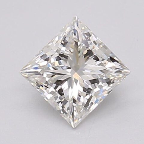 1.04 Carat Princess Shaped Excellent Cut H- VVS2 Lab Grown Diamond