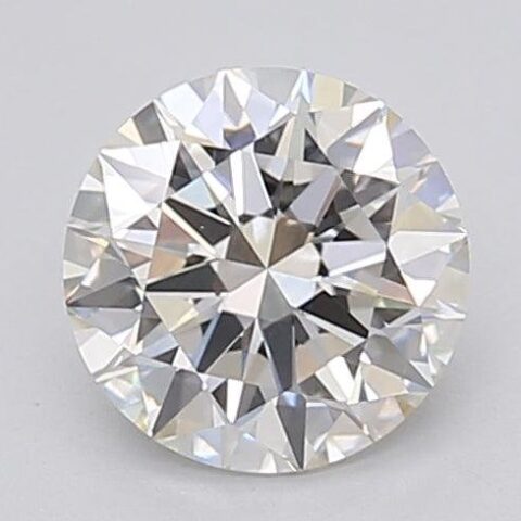 1.04 Carat Round Shaped Excellent Cut H- VVS2 Lab Grown Diamond