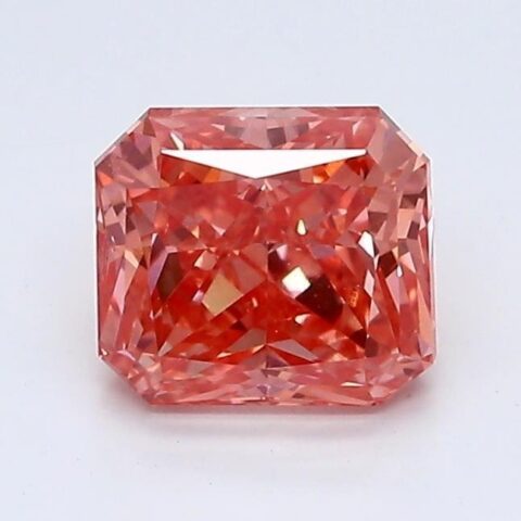 1.04 Carat Radiant Shaped Good Cut Pink- VS2 Lab Grown Diamond
