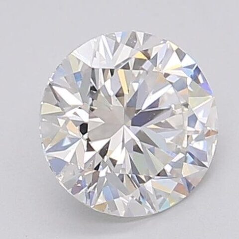 1.05 Carat Round Shaped Excellent Cut F- SI1 Lab Grown Diamond