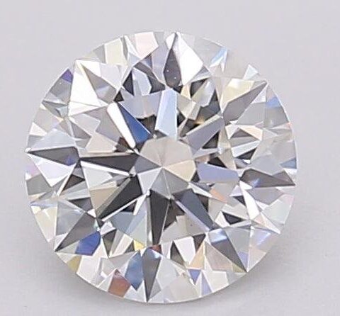 1.05 Carat Round Shaped Excellent Cut F- VS1 Lab Grown Diamond