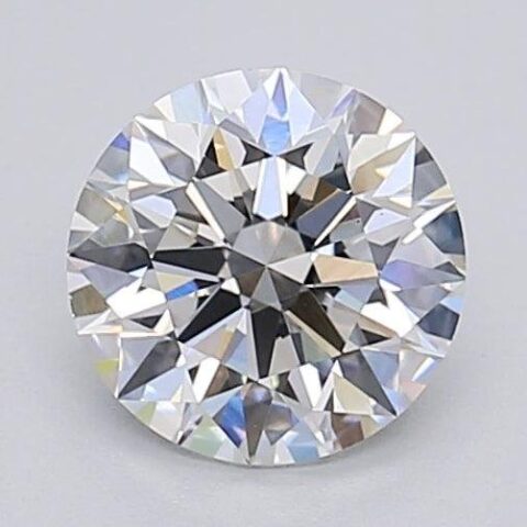 1.05 Carat Round Shaped Excellent Cut F- VS1 Lab Grown Diamond