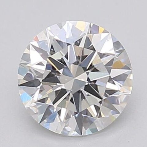 1.05 Carat Round Shaped Excellent Cut F- VS1 Lab Grown Diamond