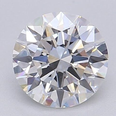 1.05 Carat Round Shaped Excellent Cut F- VS1 Lab Grown Diamond
