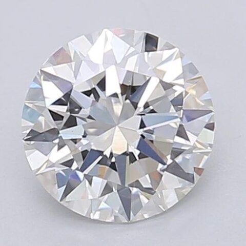 1.05 Carat Round Shaped Excellent Cut F- VS1 Lab Grown Diamond