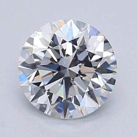 1.05 Carat Round Shaped Excellent Cut F- VS1 Lab Grown Diamond