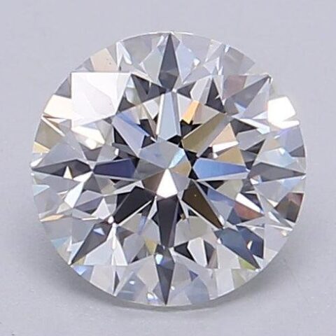 1.05 Carat Round Shaped Excellent Cut F- VS1 Lab Grown Diamond