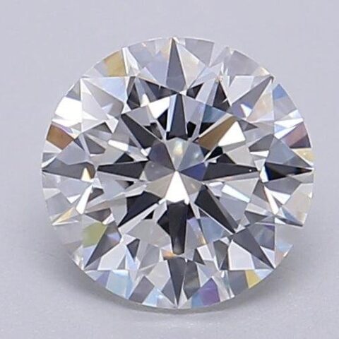 1.05 Carat Round Shaped Excellent Cut F- VS1 Lab Grown Diamond