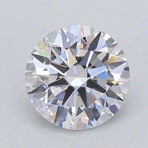 1.05 Carat Round Shaped Excellent Cut F- VS2 Lab Grown Diamond