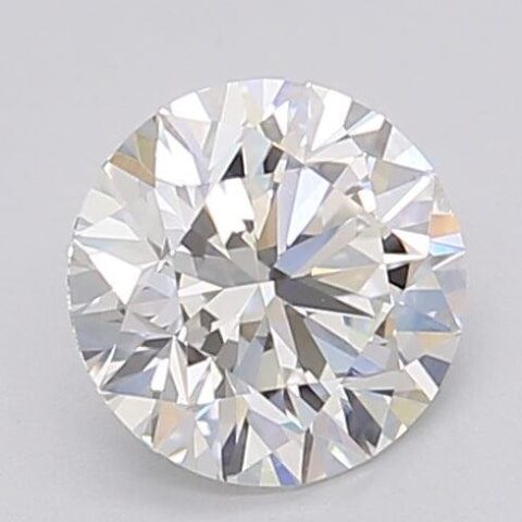 1.05 Carat Round Shaped Excellent Cut F- VS2 Lab Grown Diamond