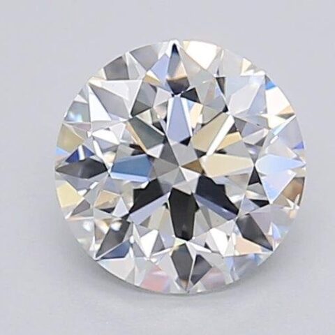 1.05 Carat Round Shaped Excellent Cut F- VS2 Lab Grown Diamond