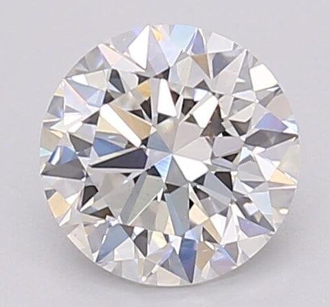 1.05 Carat Round Shaped Excellent Cut F- VS2 Lab Grown Diamond