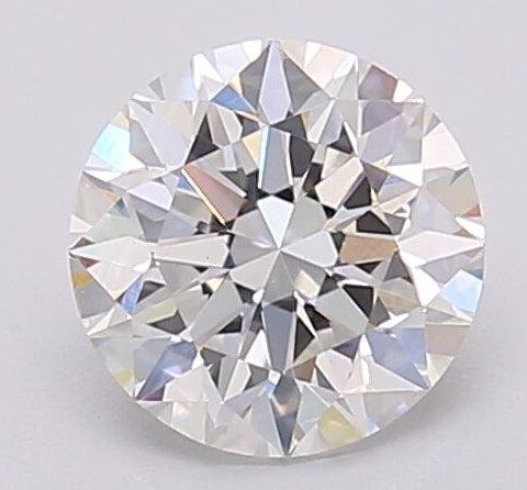 1.05 Carat Round Shaped Excellent Cut F- VS2 Lab Grown Diamond