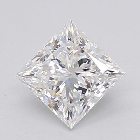 1.06 Carat Princess Shaped Excellent Cut E- VS1 Lab Grown Diamond