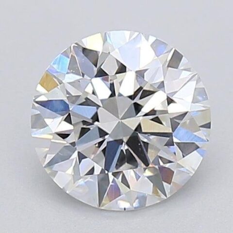 1.06 Carat Round Shaped Excellent Cut E- VS1 Lab Grown Diamond