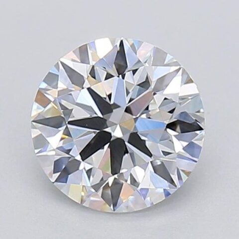 1.06 Carat Round Shaped Excellent Cut E- VS1 Lab Grown Diamond