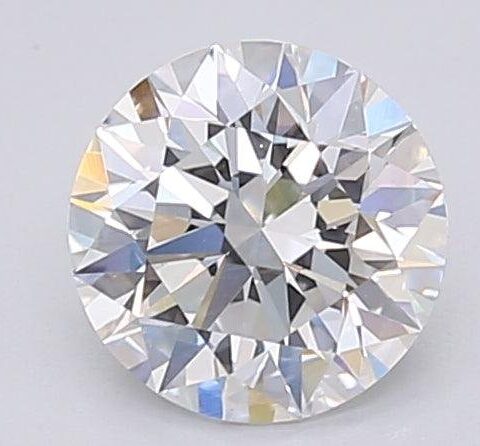 1.06 Carat Round Shaped Excellent Cut E- VS1 Lab Grown Diamond