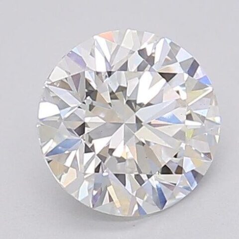 1.06 Carat Round Shaped Excellent Cut E- VS1 Lab Grown Diamond