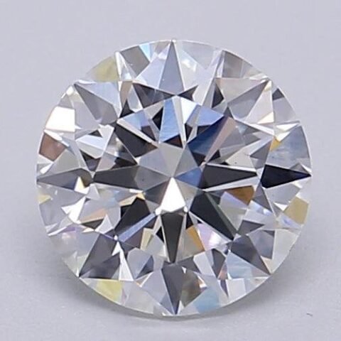 1.06 Carat Round Shaped Excellent Cut E- VS1 Lab Grown Diamond