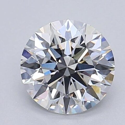 1.06 Carat Round Shaped Excellent Cut E- VS1 Lab Grown Diamond