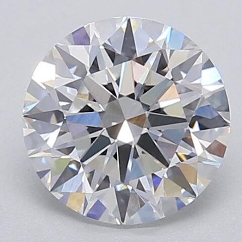 1.06 Carat Round Shaped Excellent Cut E- VS1 Lab Grown Diamond