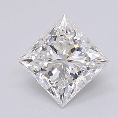 1.06 Carat Princess Shaped Excellent Cut E- VVS2 Lab Grown Diamond