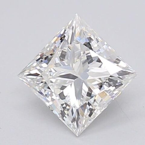 1.06 Carat Princess Shaped Excellent Cut E- VVS2 Lab Grown Diamond