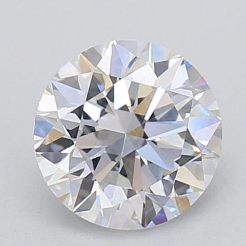 1.06 Carat Round Shaped Excellent Cut E- VVS2 Lab Grown Diamond