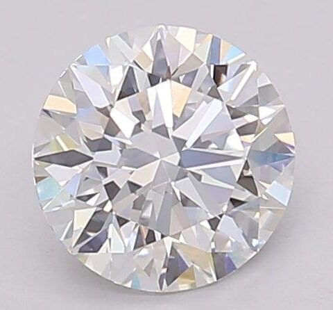 1.06 Carat Round Shaped Excellent Cut E- VVS2 Lab Grown Diamond