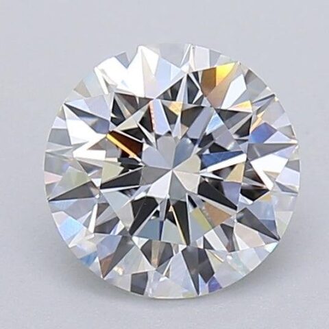 1.06 Carat Round Shaped Excellent Cut E- VVS2 Lab Grown Diamond