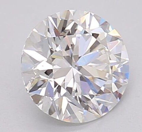 1.06 Carat Round Shaped Excellent Cut E- VVS2 Lab Grown Diamond