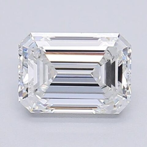 1.06 Carat Emerald Shaped Excellent Cut F- VS1 Lab Grown Diamond