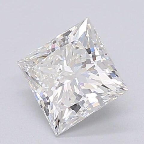1.06 Carat Princess Shaped Excellent Cut F- VS1 Lab Grown Diamond