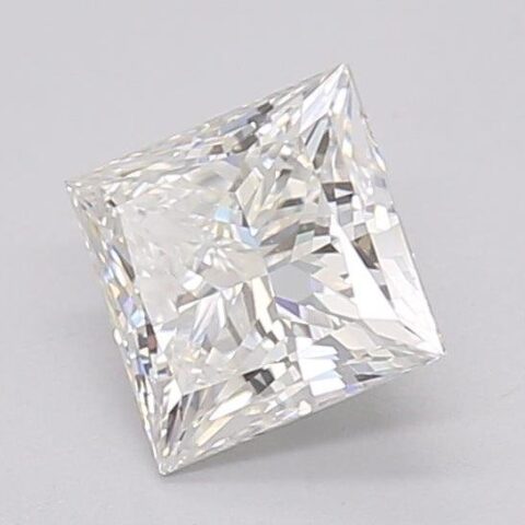 1.06 Carat Princess Shaped Excellent Cut F- VS1 Lab Grown Diamond