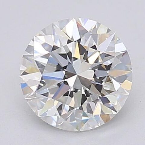 1.06 Carat Round Shaped Excellent Cut F- VS1 Lab Grown Diamond
