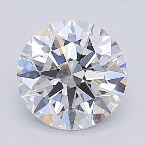 1.06 Carat Round Shaped Excellent Cut F- VS1 Lab Grown Diamond