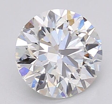 1.06 Carat Round Shaped Excellent Cut F- VS1 Lab Grown Diamond