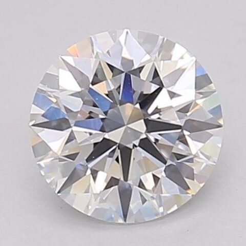 1.06 Carat Round Shaped Excellent Cut F- VS1 Lab Grown Diamond