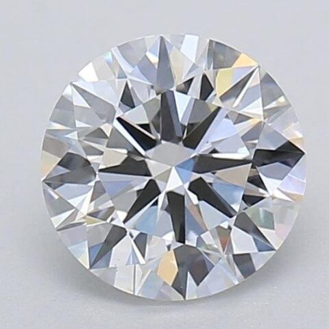 1.06 Carat Round Shaped Excellent Cut F- VS1 Lab Grown Diamond
