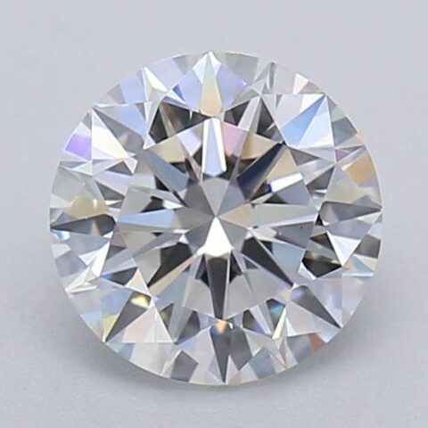 1.06 Carat Round Shaped Excellent Cut F- VS1 Lab Grown Diamond