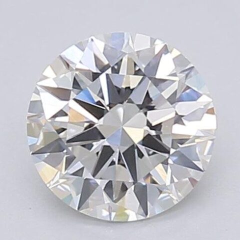 1.06 Carat Round Shaped Excellent Cut F- VS1 Lab Grown Diamond