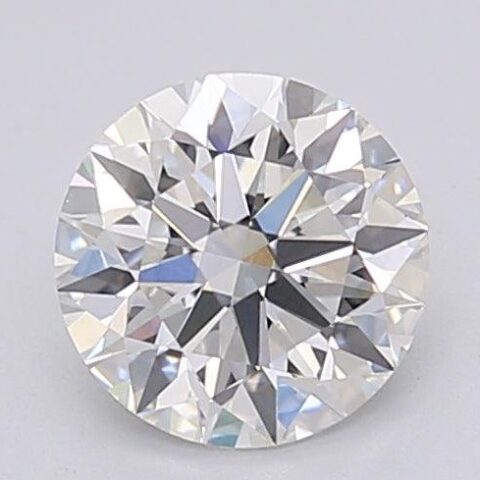 1.06 Carat Round Shaped Excellent Cut F- VS1 Lab Grown Diamond