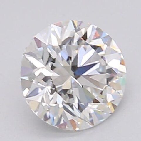 1.06 Carat Round Shaped Excellent Cut F- VS1 Lab Grown Diamond