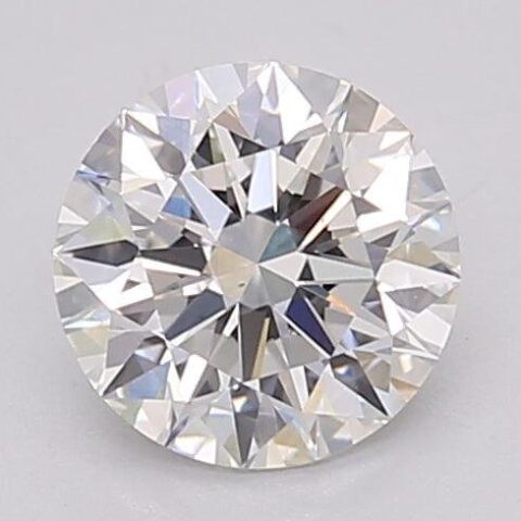 1.06 Carat Round Shaped Excellent Cut F- VS1 Lab Grown Diamond