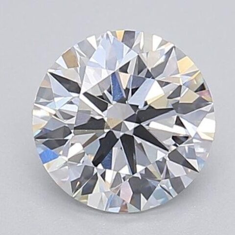 1.06 Carat Round Shaped Excellent Cut F- VS1 Lab Grown Diamond