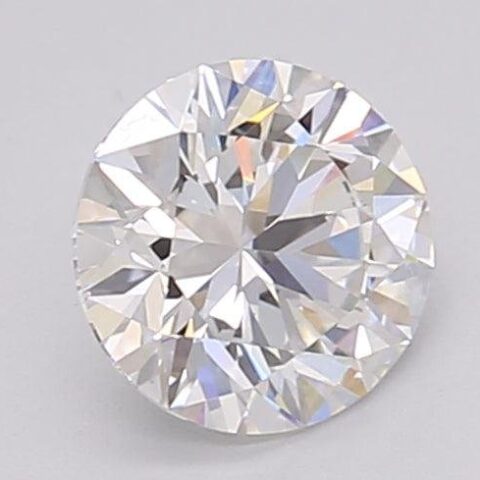 1.06 Carat Round Shaped Excellent Cut F- VS1 Lab Grown Diamond