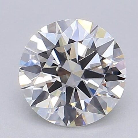 1.06 Carat Round Shaped Excellent Cut F- VS1 Lab Grown Diamond