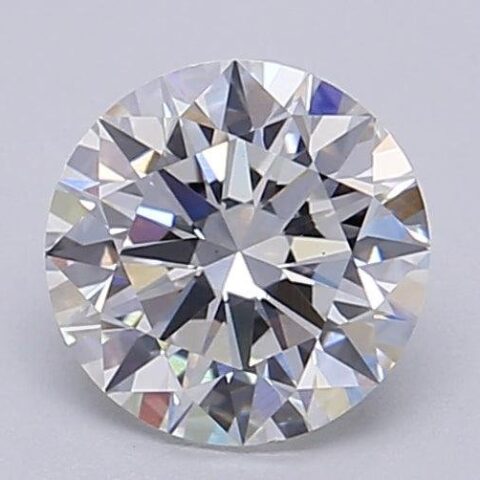 1.06 Carat Round Shaped Excellent Cut F- VS1 Lab Grown Diamond
