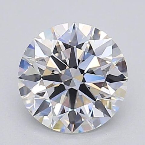 1.06 Carat Round Shaped Excellent Cut F- VS1 Lab Grown Diamond