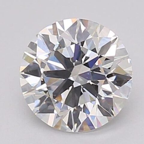 1.06 Carat Round Shaped Excellent Cut F- VS1 Lab Grown Diamond